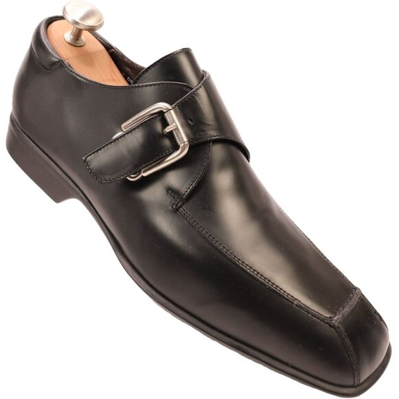 Donald J. Pliner Other - Donald J Pliner Italy Mens size 12M Black Leather Monk Strap Loafers Dress Shoes